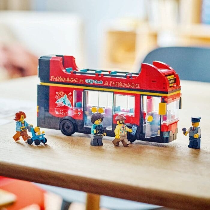 LEGO CITY AUTOBUZ TURISTIC ROSU CU ETAJ 60407 - imagine 5