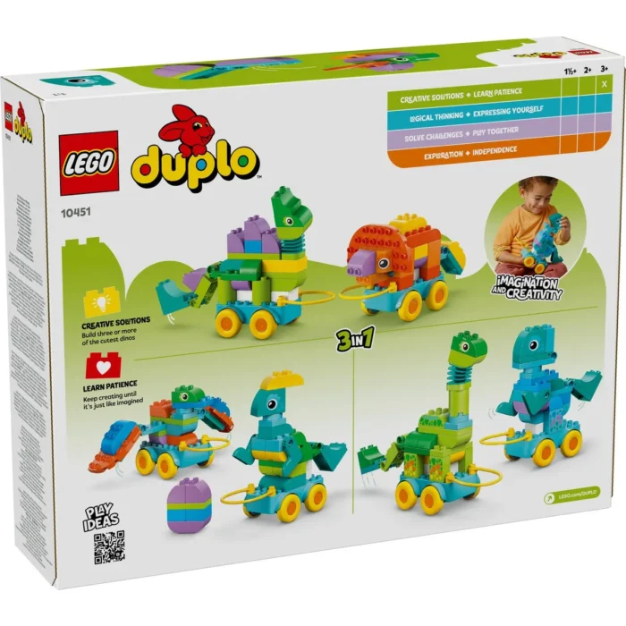 LEGO DUPLO DINOZAURI PE ROTI 3 IN 1 10451 - imagine 11