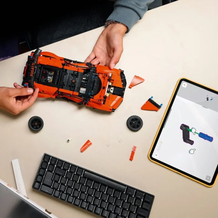 LEGO TECHNIC HIPERMASINA BUGATTI CHIRON PUR SPORT 42222 - imagine 14