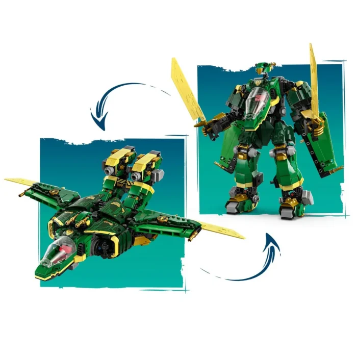 LEGO NINJAGO ROBOTUL AVION CU REACTIE AL LUI LLOYD 71845 - imagine 14