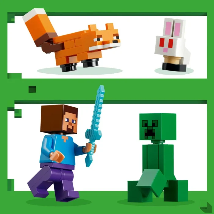 LEGO MINECRAFT AVENTURA DIN TAIGA A LUI STEVE 21583 - imagine 14