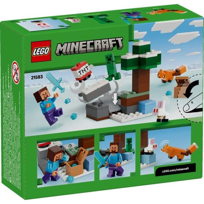 LEGO MINECRAFT AVENTURA DIN TAIGA A LUI STEVE 21583 - imagine 7