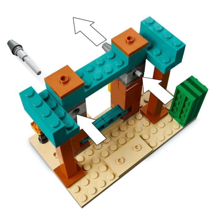 LEGO MINECRAFT PATRULA ILLAGER ÎN DESERT 21267 - imagine 7