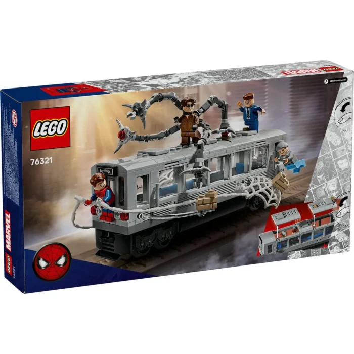 LEGO MARVEL LUPTA PE ACOPERISUL TRENULUI OMUL PAIANJEN SI DOC OCK 76321 - imagine 17
