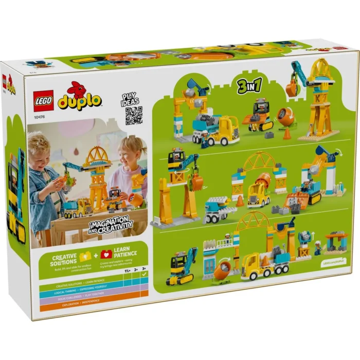 LEGO DUPLO SANTIER SI VEHICULE DE CONSTRUCTII 3 IN 1 10476 - imagine 17