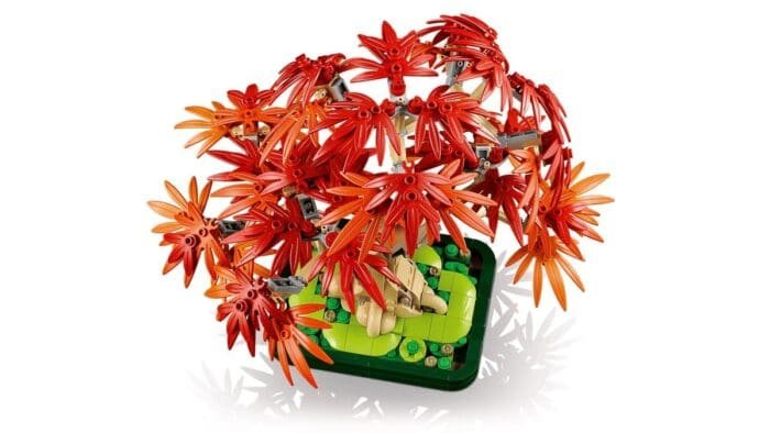LEGO BOTANICALS BONSAI DE ARTAR JAPONEZ ROSU 10348 - imagine 9