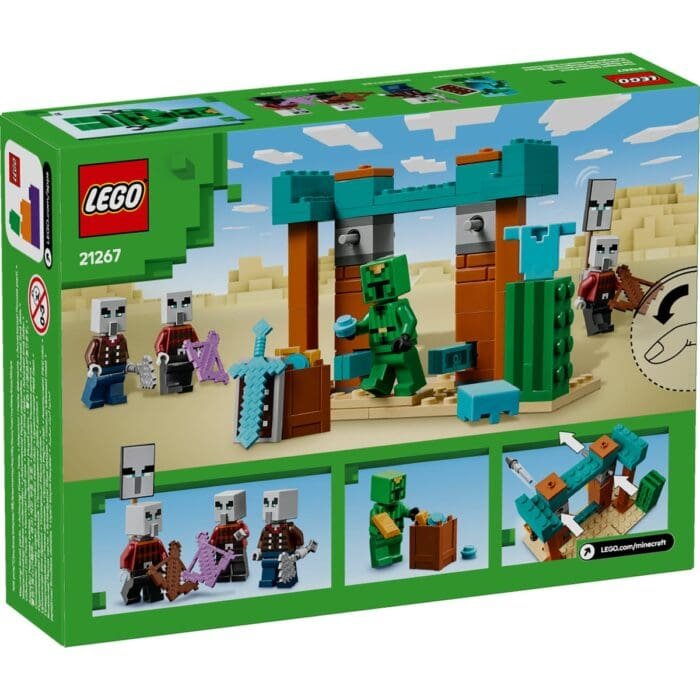 LEGO MINECRAFT PATRULA ILLAGER ÎN DESERT 21267 - imagine 8