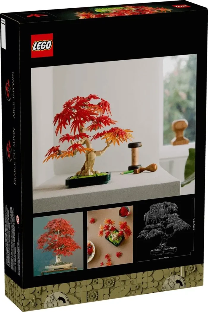 LEGO BOTANICALS BONSAI DE ARTAR JAPONEZ ROSU 10348 - imagine 18