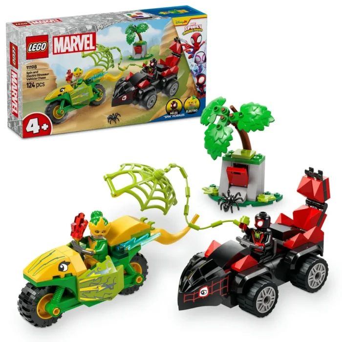 LEGO SPIDEY SPIN SI ELECTRO IN DINO-VEHICULE 11198 - imagine 18