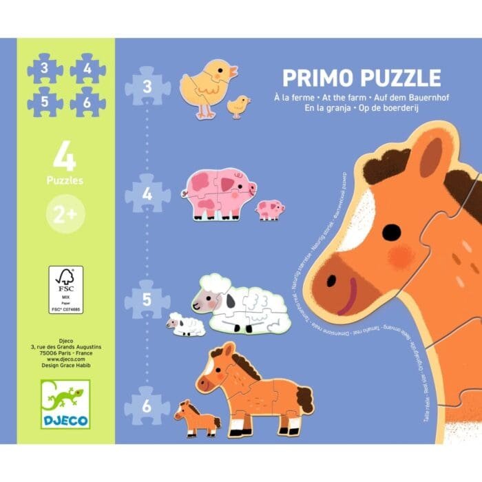 Puzzle progresiv La ferma, Djeco - imagine 3