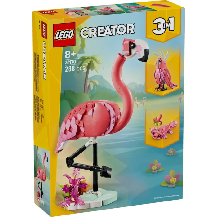 LEGO CREATOR ANIMALE SALBATICE FLAMINGO ROZ 31170 - imagine 10