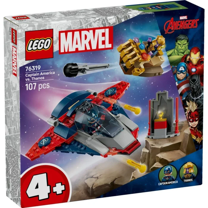 LEGO MARVEL RAZBUNATORII CAPITANUL AMERICA VS THANOS 76319 - imagine 10