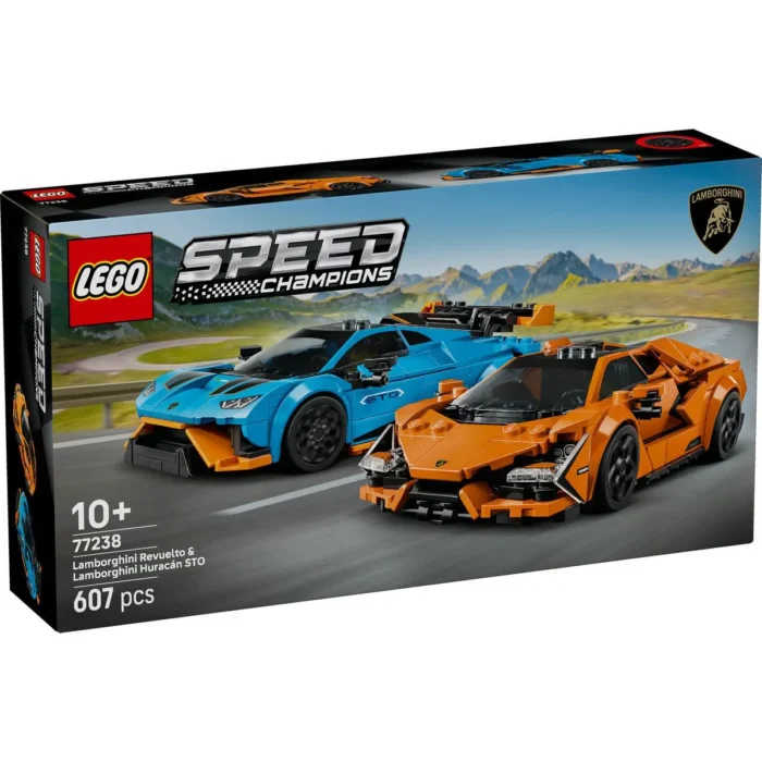 LEGO SPEED CHAMPIONS LAMBORGHINI REVUELTO SI HURACAN STO 77238 - imagine 10