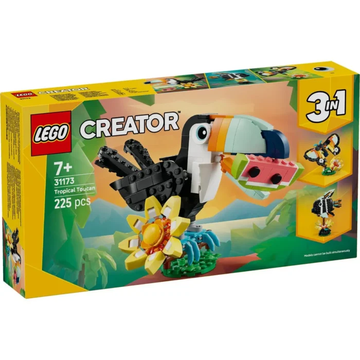 LEGO CREATOR ANIMALE SALBATICE TUCAN TROPICAL 31173 - imagine 10