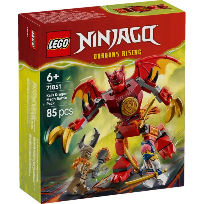 LEGO NINJAGO PACHET DE LUPTA CU ROBOTUL DRAGON AL LUI KAI 71851 - imagine 9