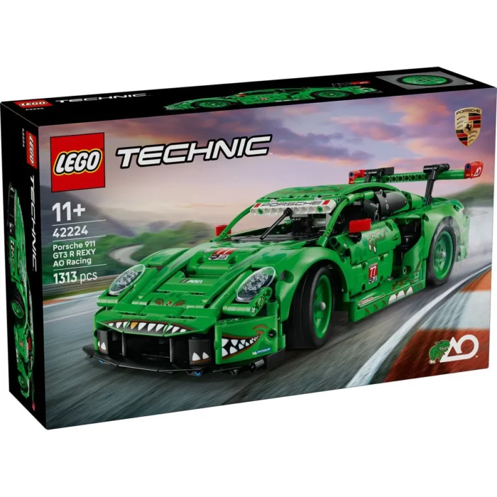 LEGO TECHNIC MASINA PORSCHE 911 GT3 R REXY AO RACING 42224 - imagine 9