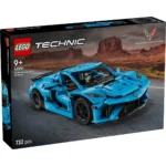 LEGO TECHNIC CHEVROLET CORVETTE STINGRAY ALBASTRU 42217 - imagine 10