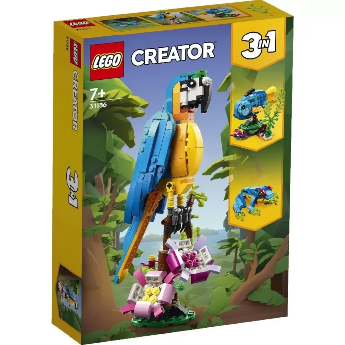 LEGO CREATOR PAPAGAL EXOTIC 31136 - imagine 7