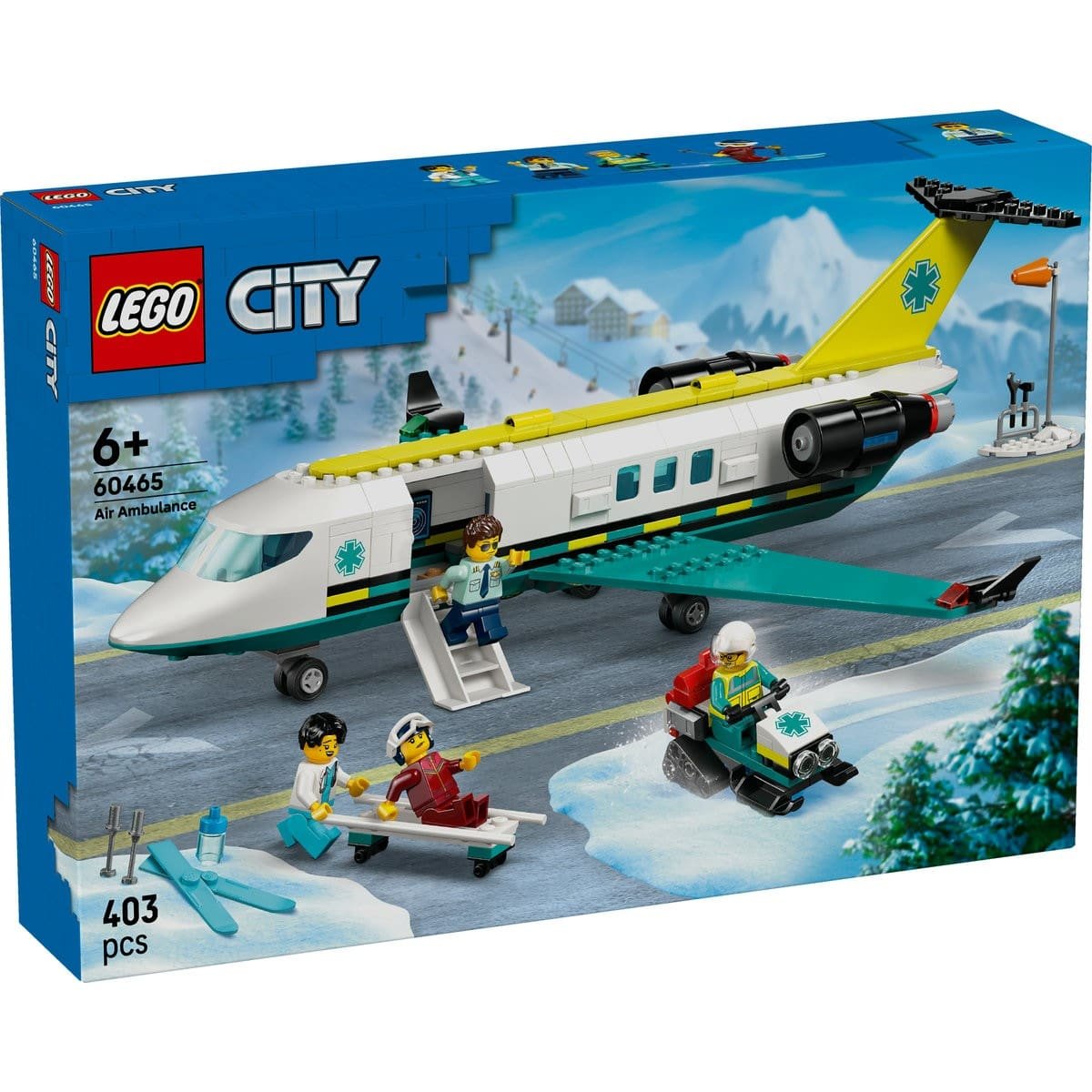 1 LEGO CITY AVION AMBULANTA PENTRU URGENTE 60465 - imagine 1
