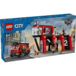 LEGO CITY STATIE SI CAMION DE POMPIERI 60414 - imagine 6