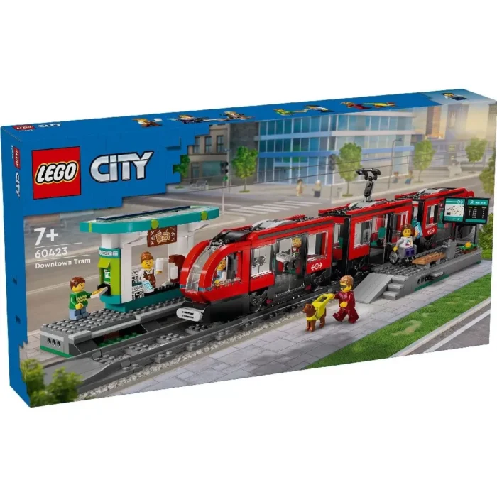 LEGO CITY TRAINS STATIE SI TRAMVAI IN CENTRUL ORASULUI 60423 - imagine 4