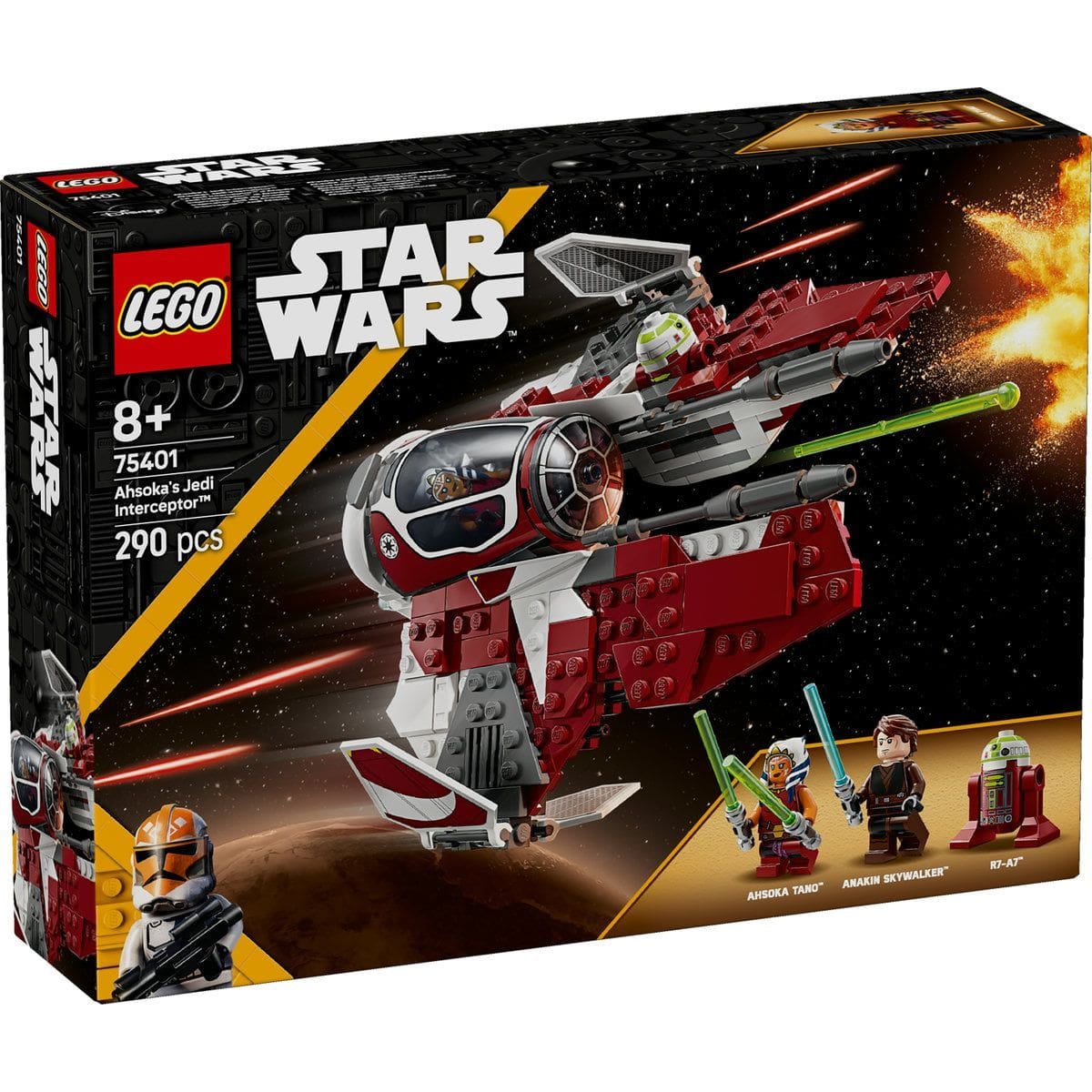 1 LEGO STAR WARS TM NAVA INTERCEPTOR JEDI A LUI AHSOKA 75401 - imagine 1