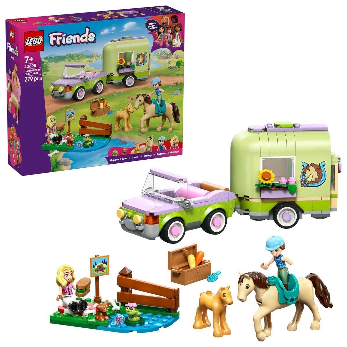 10_LEGO42695 LEGO FRIENDS REMORCA PENTRU CAL SI MANZ 42695 - imagine 1