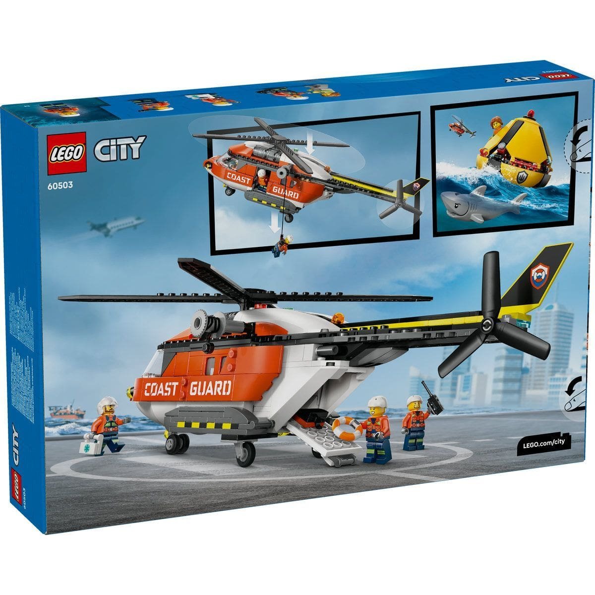 10_LEGO60503 LEGO CITY ELICOPTER AL PAZEI DE COASTA 60503 - imagine 1