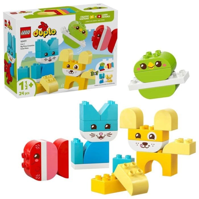 LEGO DUPLO ANIMALUTE DE COMPANIE CREATIVE 3 IN 1 10477 - imagine 2