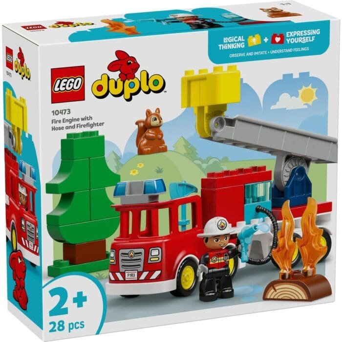 LEGO DUPLO CAMION DE POMPIERI CU FURTUN SI POMPIER 10473 - imagine 2