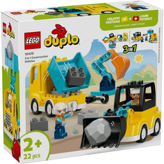 LEGO DUPLO VEHICULE DE CONSTRUCTII 3 IN 1 10475 - imagine 2