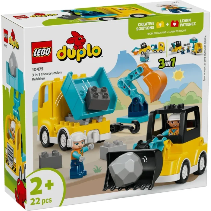 LEGO DUPLO VEHICULE DE CONSTRUCTII 3 IN 1 10475 - imagine 10