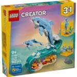 LEGO CREATOR ANIMALE MARINE DELFINI SUPERBI 31385 - imagine 2