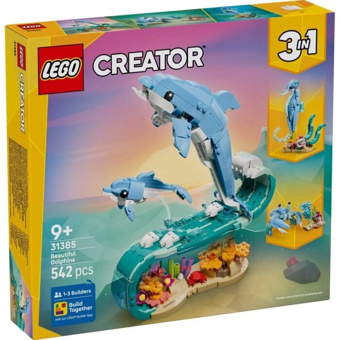 LEGO CREATOR ANIMALE MARINE DELFINI SUPERBI 31385 - imagine 2