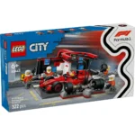 LEGO CITY BOXA SI MECANICI F1 CU MASINA FERRARI 60443 - imagine 10