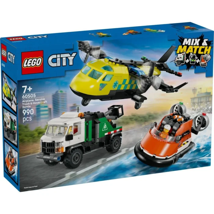LEGO CITY AVION AUTOSPECIALA DE SERVICE SI AEROGLISOR IN VERSIUNI ADAPTATE 60505 - imagine 10
