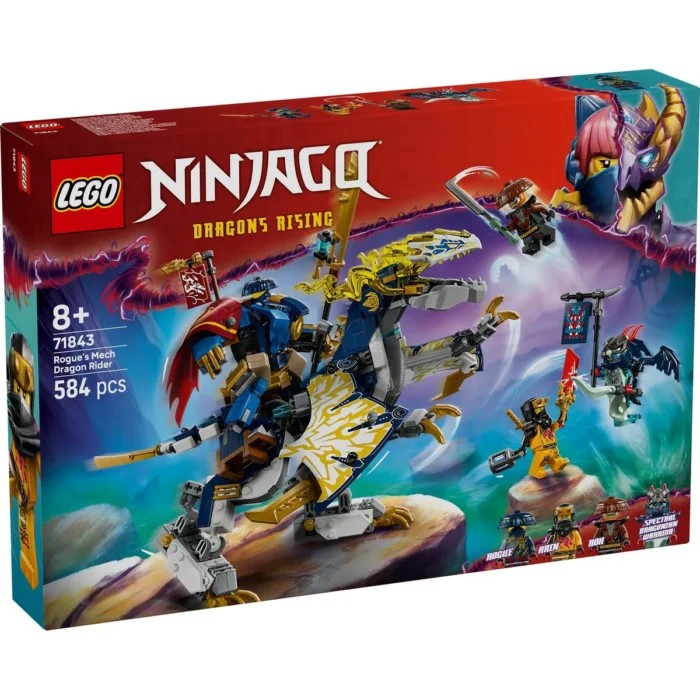 LEGO NINJAGO ROBOTUL CALARET DE DRAGON A LUI ROGUE 71843 - imagine 10