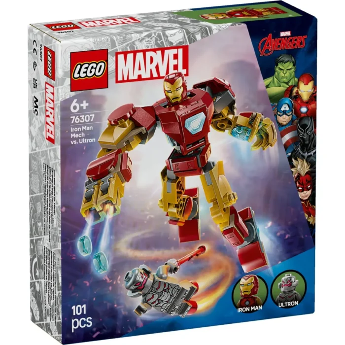 LEGO SUPER HEROES ROBOTUL IRON MAN VS. ULTRON 76307 - imagine 2