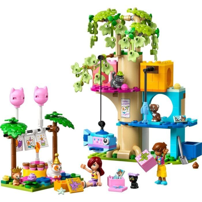 LEGO FRIENDS PETRECERE DE ZIUA DE NASTERE A PISICII SI CASUTA IN COPAC 42666 - imagine 3