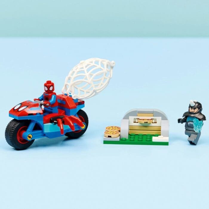 LEGO MARVEL SPIDEY PE MOTOCICLETA VS RHINO 11206 - imagine 2