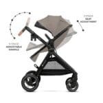 CARUCIOR KINDERKRAFT ESME PRO, 3 IN 1, SAND BEIGE - imagine 2