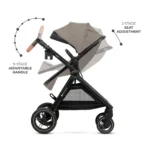 CARUCIOR KINDERKRAFT ESME PRO, 3 IN 1, SAND BEIGE - imagine 7