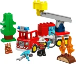LEGO DUPLO CAMION DE POMPIERI CU FURTUN SI POMPIER 10473 - imagine 11