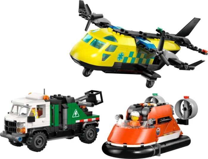 LEGO CITY AVION AUTOSPECIALA DE SERVICE SI AEROGLISOR IN VERSIUNI ADAPTATE 60505 - imagine 11