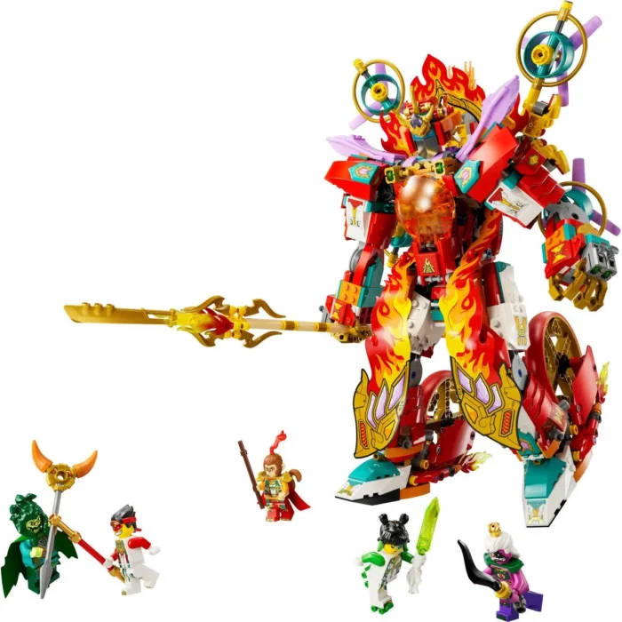 LEGO MONKIE KID ROBOTUL CU INEL DE FOC AL LUI NEZHA 80057 - imagine 11