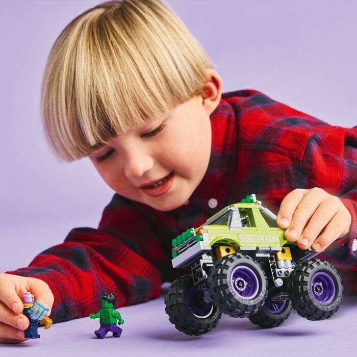 LEGO SUPER HEROES HULK IN VEHICUL DE TEREN CONTRA LUI THANOS 76312 - imagine 4