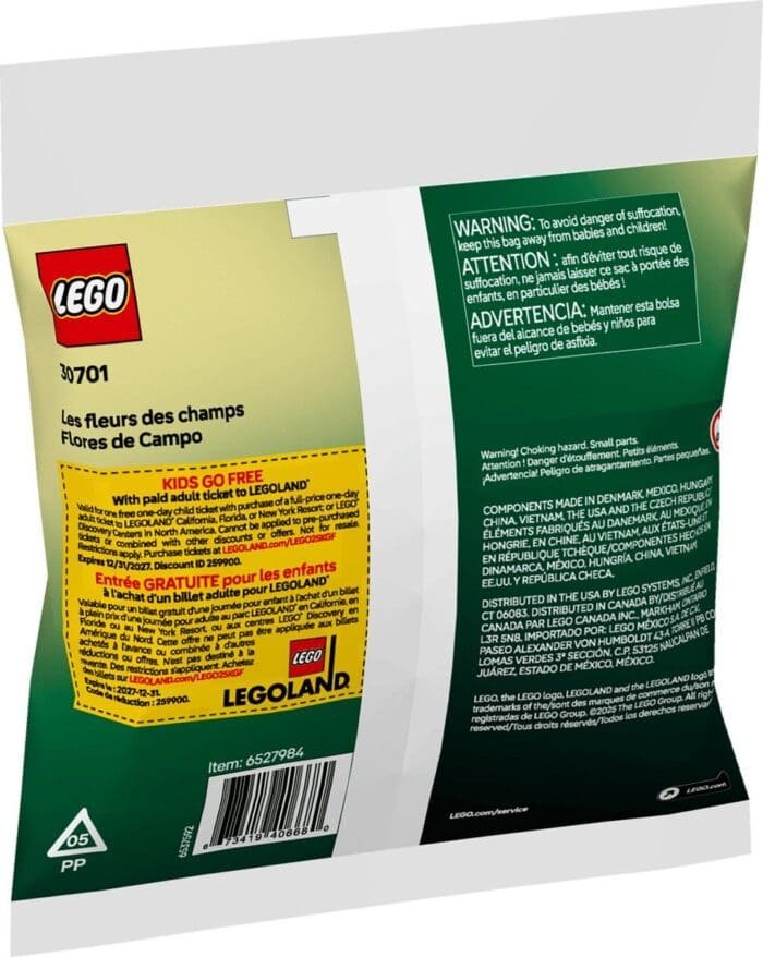 LEGO BOTANICALS FLORI DE CAMP 30701 - imagine 3