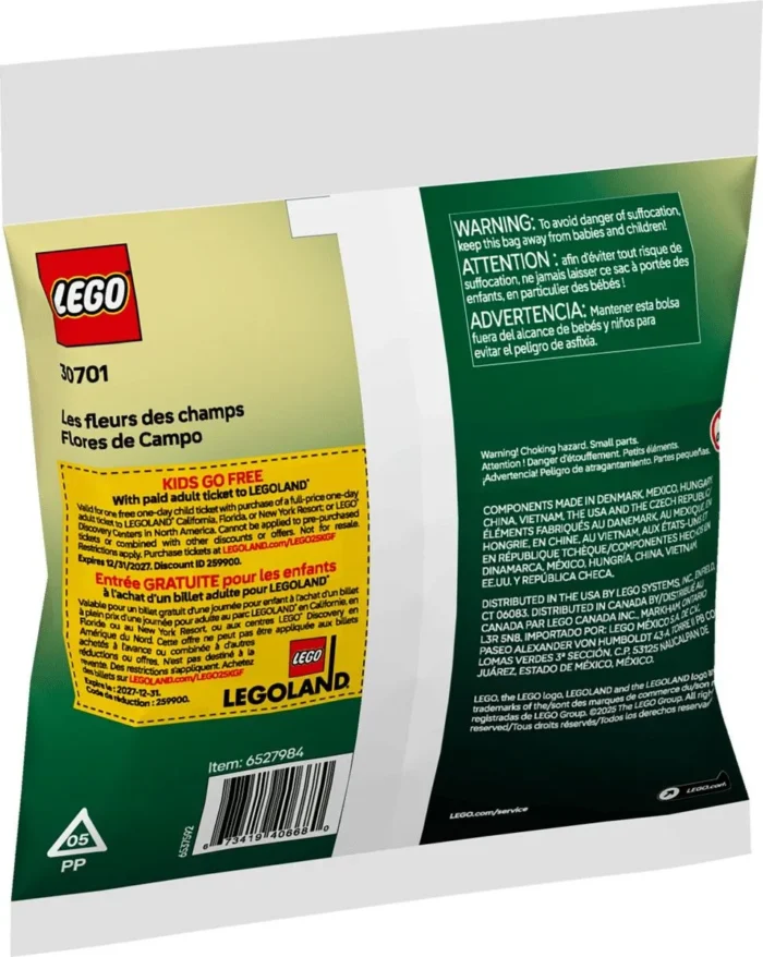 LEGO BOTANICALS FLORI DE CAMP 30701 - imagine 6