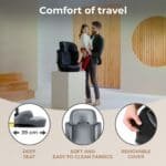 SCAUN AUTO KINDERKRAFT XPAND 2 I-SIZE 100-150 CM, ROCKET GREY - imagine 4