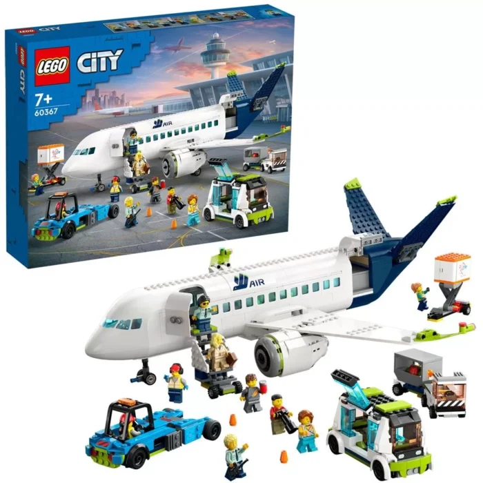 LEGO CITY AVION DE PASAGERI 60367 - imagine 6